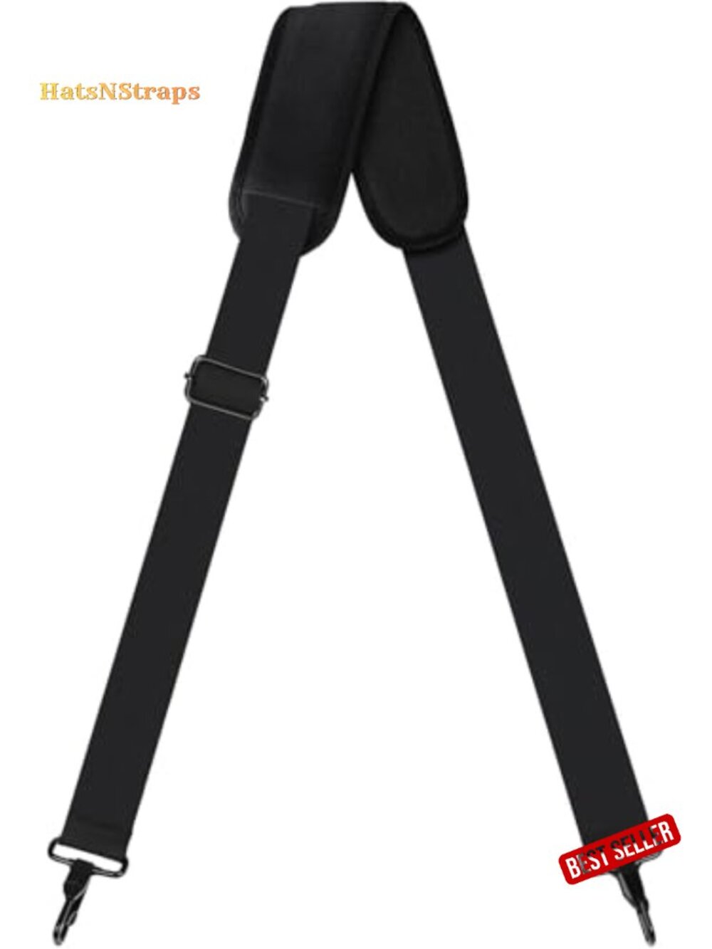 Adjustable Replacement Shoulder Strap with Metal Hooks for Bags